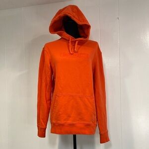AE American Eagle Outfitters Hoodie Sweatshirt Logo Blaze Orange Extra Small